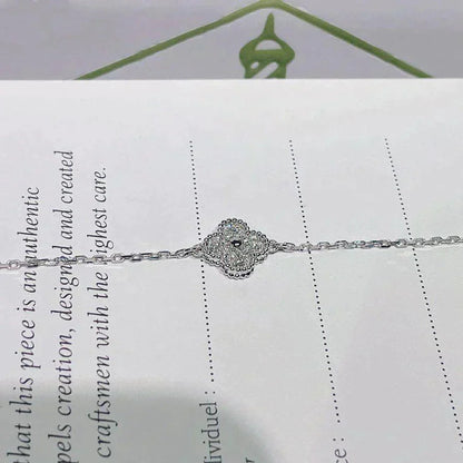 [Panda Jewelry]CLOVER  SINGLE FLOWER BRACELET SILVER