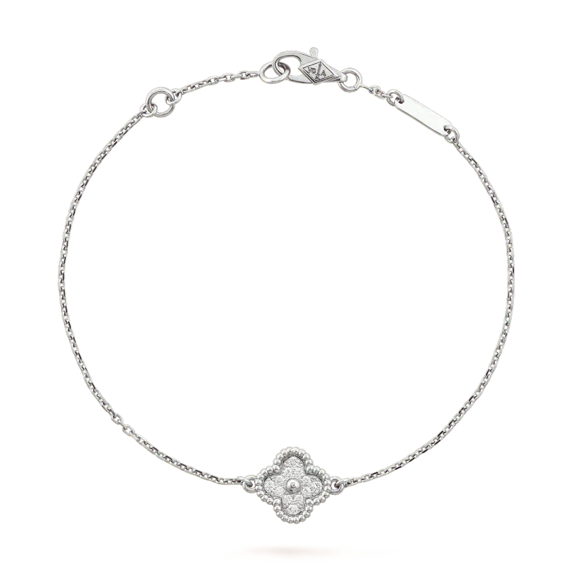 [Panda Jewelry]CLOVER  SINGLE FLOWER BRACELET SILVER