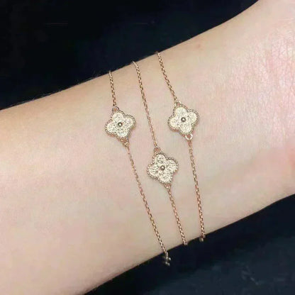 [Panda Jewelry]CLOVER SINGLE FLOWER BRACELET