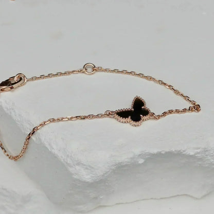 [Panda Jewelry]BUTTERFLY ONYX  BUTTERFLY BRACELET