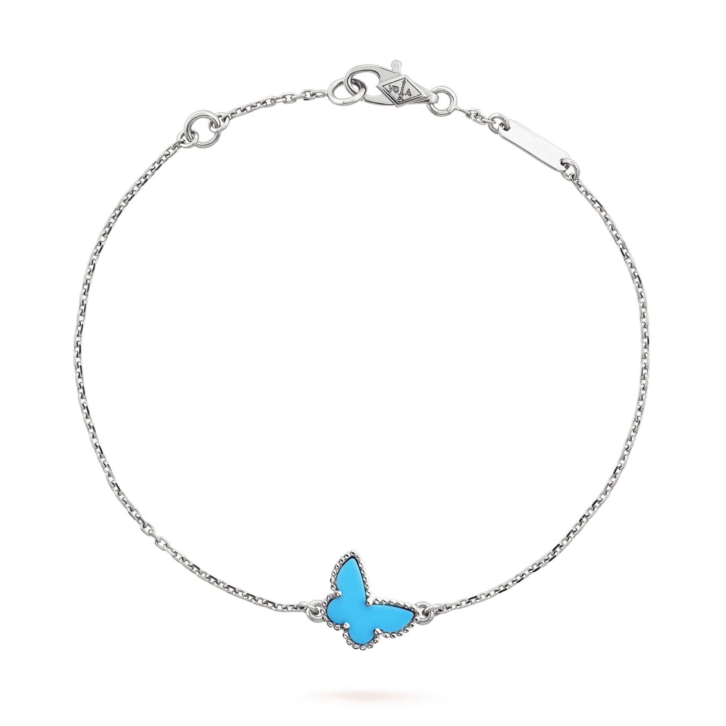 [Panda Jewelry]BUTTERFLY TURQUOISE BUTTERFLY BRACELET SILVER