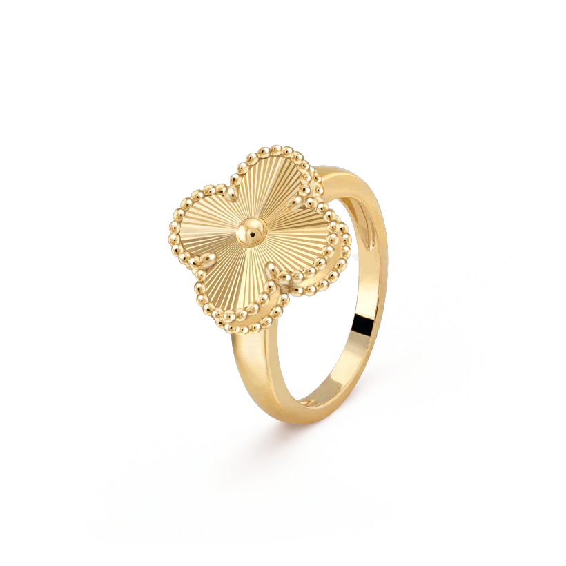 [Panda Jewelry]CLOVER GOLD RING