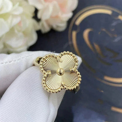 [Panda Jewelry]CLOVER GOLD RING