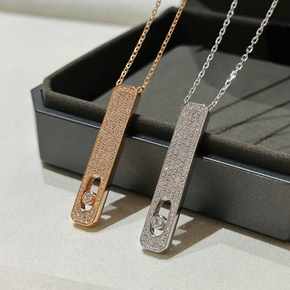 [Panda Jewelry]MY FIRST DIAMOND PAVED NECKLACE