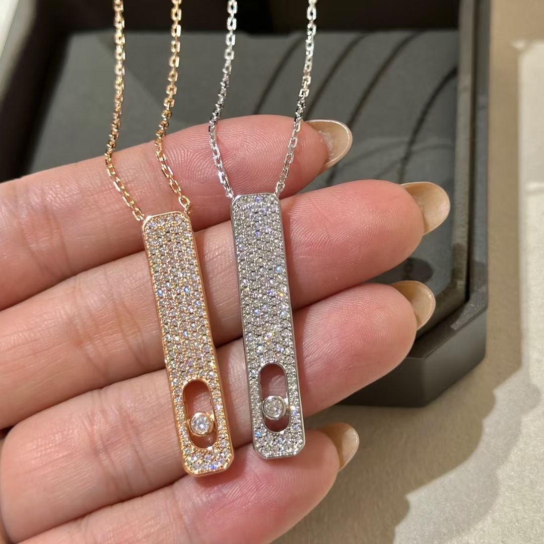 [Panda Jewelry]MY FIRST DIAMOND PAVED NECKLACE
