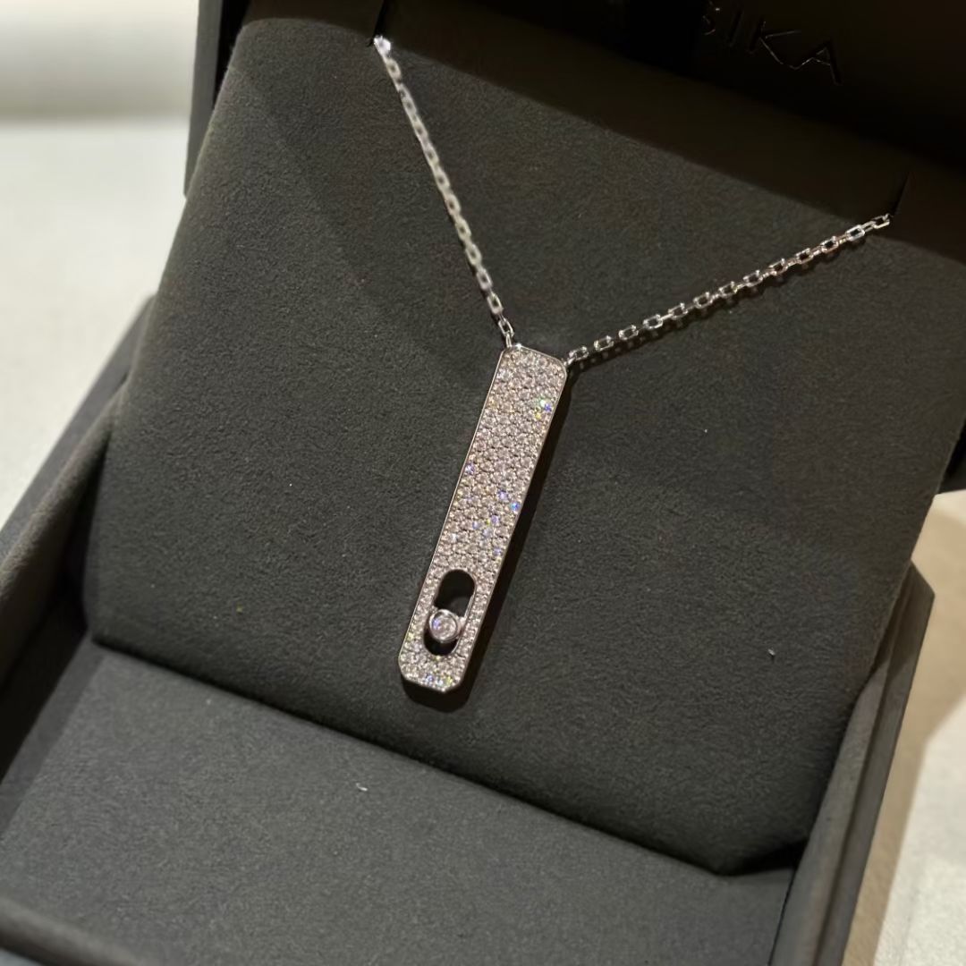[Panda Jewelry]MY FIRST DIAMOND PAVED NECKLACE