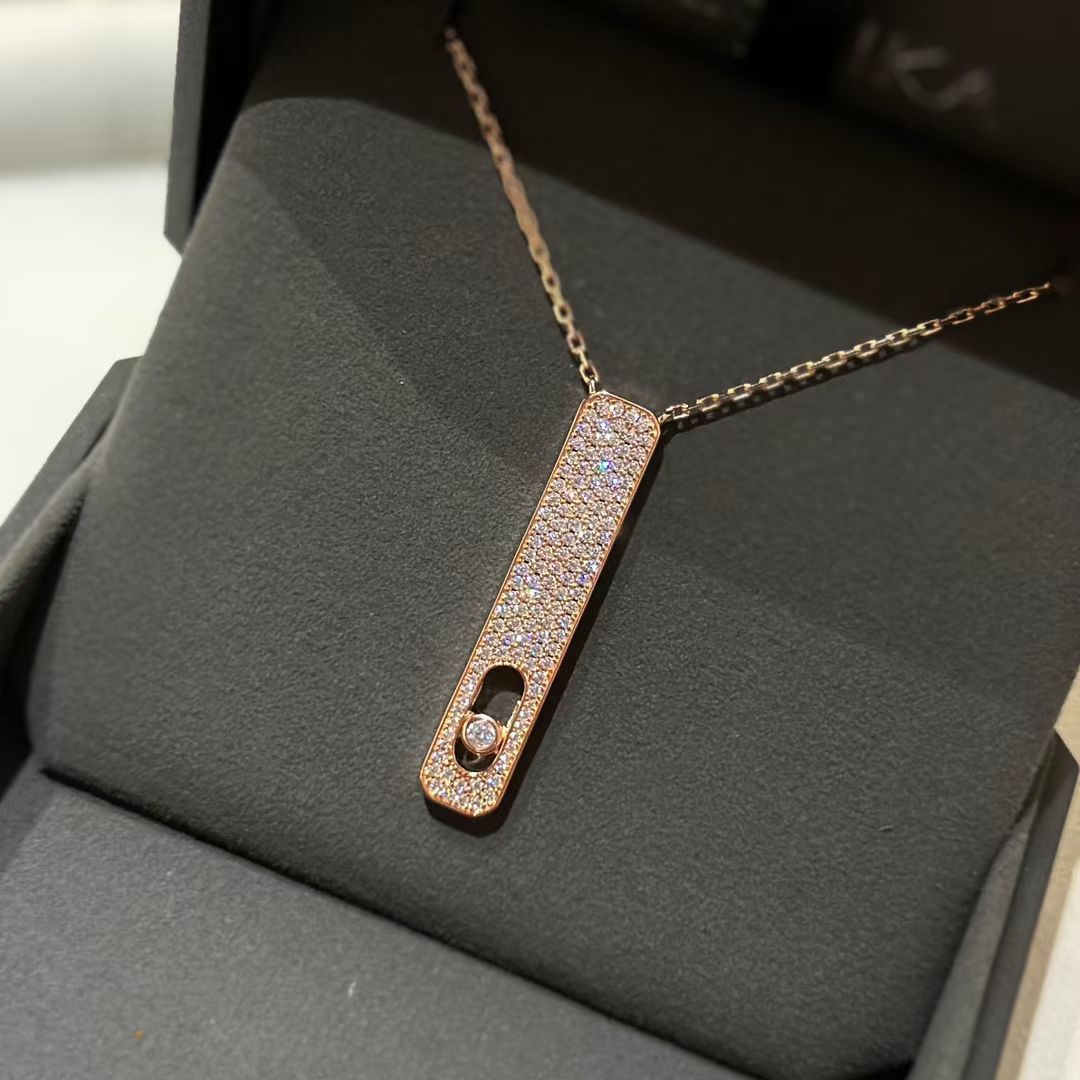 [Panda Jewelry]MY FIRST DIAMOND PAVED NECKLACE