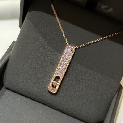 [Panda Jewelry]MY FIRST DIAMOND PAVED NECKLACE