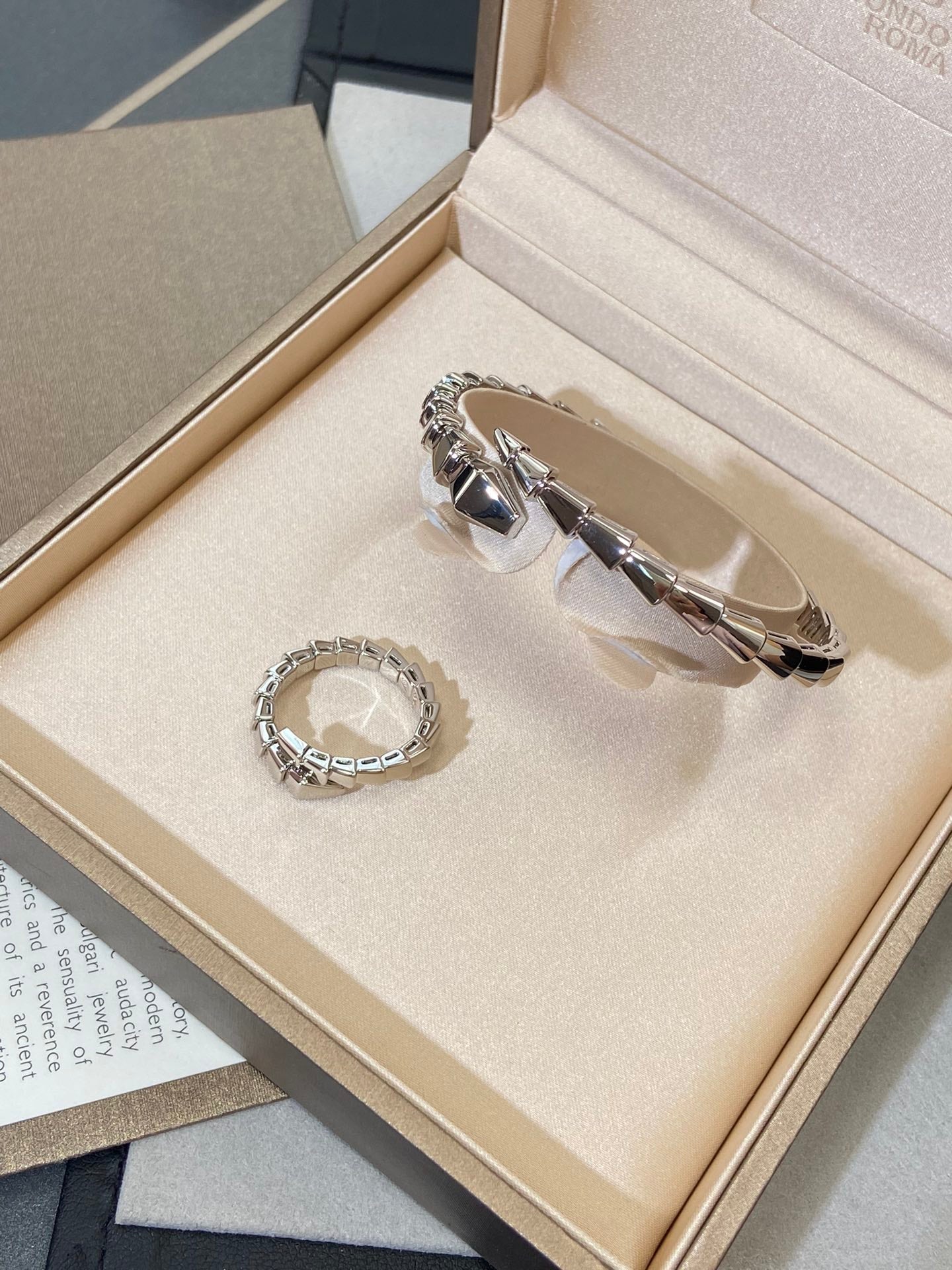 [Panda Jewelry]SERPENTI VIPER SILVER BRACELET