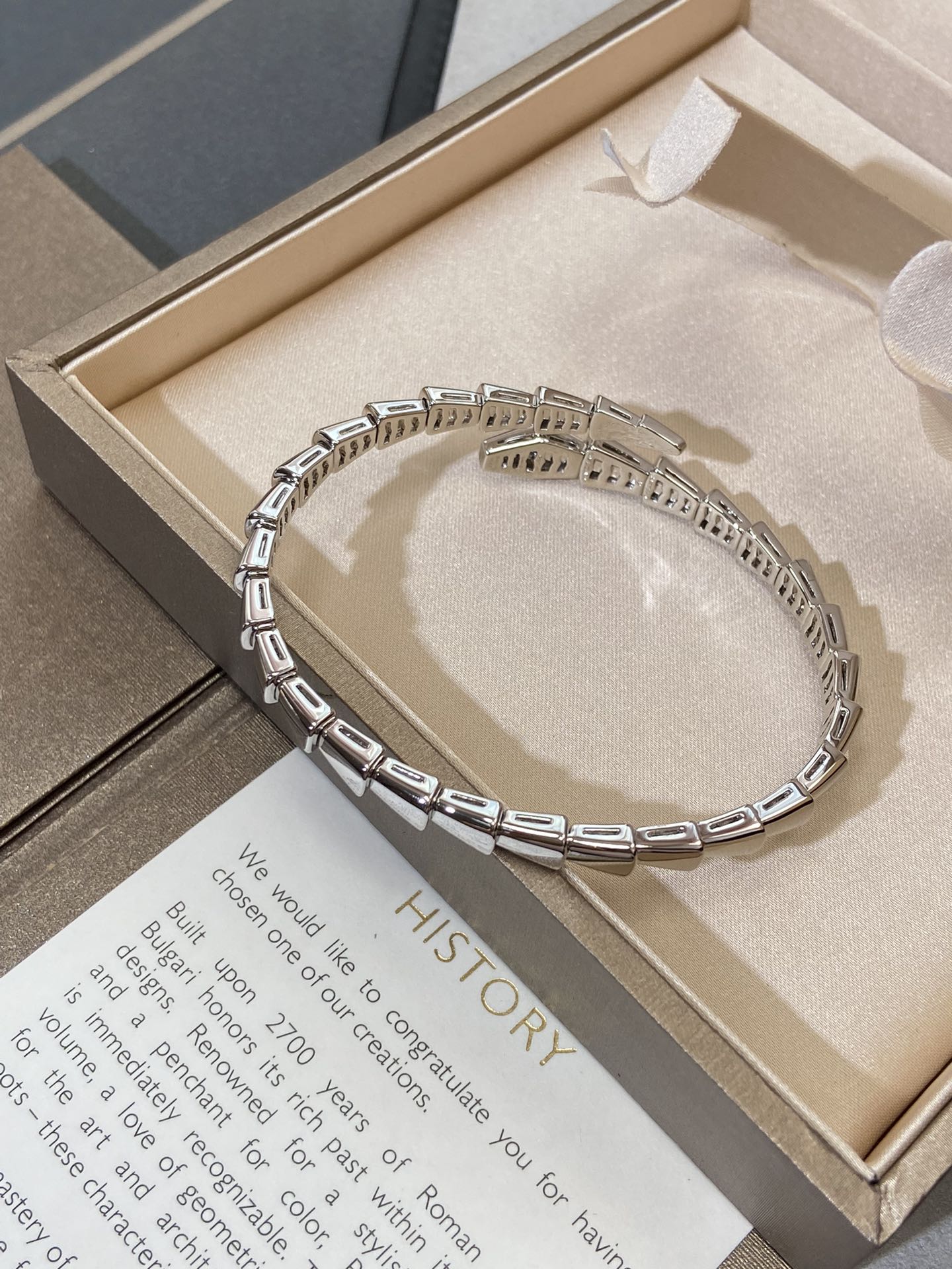 [Panda Jewelry]SERPENTI VIPER SILVER BRACELET