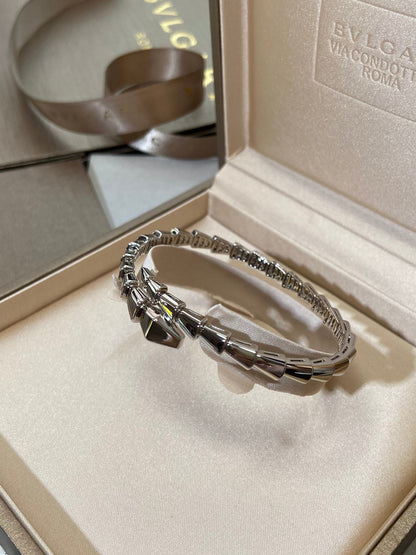 [Panda Jewelry]SERPENTI VIPER SILVER BRACELET
