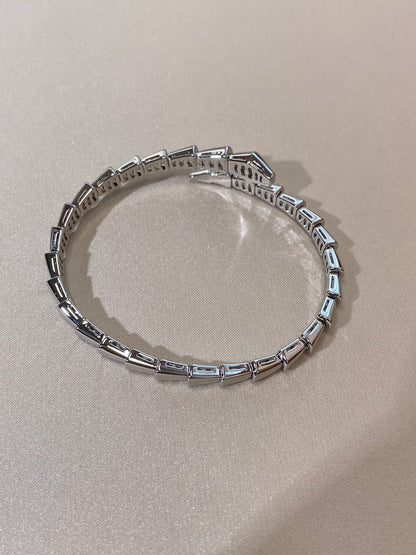 [Panda Jewelry]SERPENTI VIPER SILVER BRACELET
