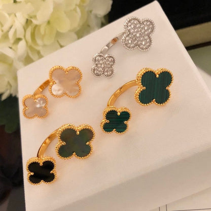 [Panda Jewelry]CLOVER BETWEEN THE FINGER RING