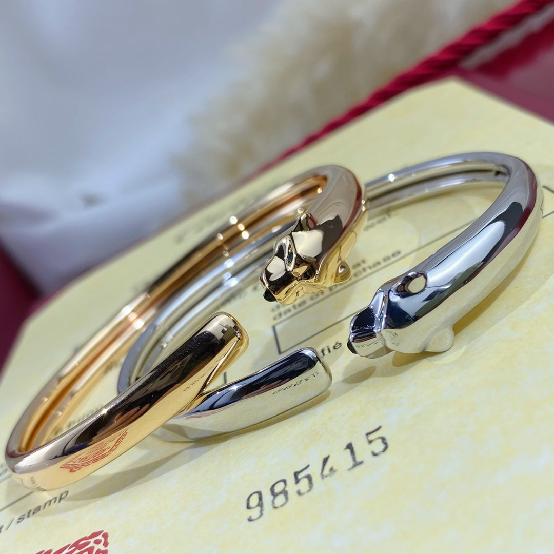 [Panda Jewelry]PANTHERE SILVER OPEN BRACELET
