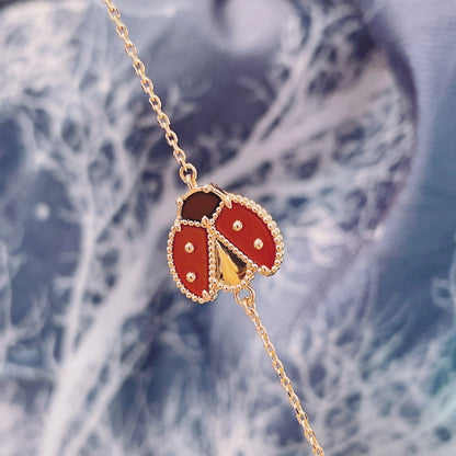 [Panda Jewelry]LUCKY SPRING 1 MOTIF PINK GOLD BRACELET