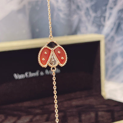 [Panda Jewelry]LUCKY SPRING 1 MOTIF PINK GOLD BRACELET
