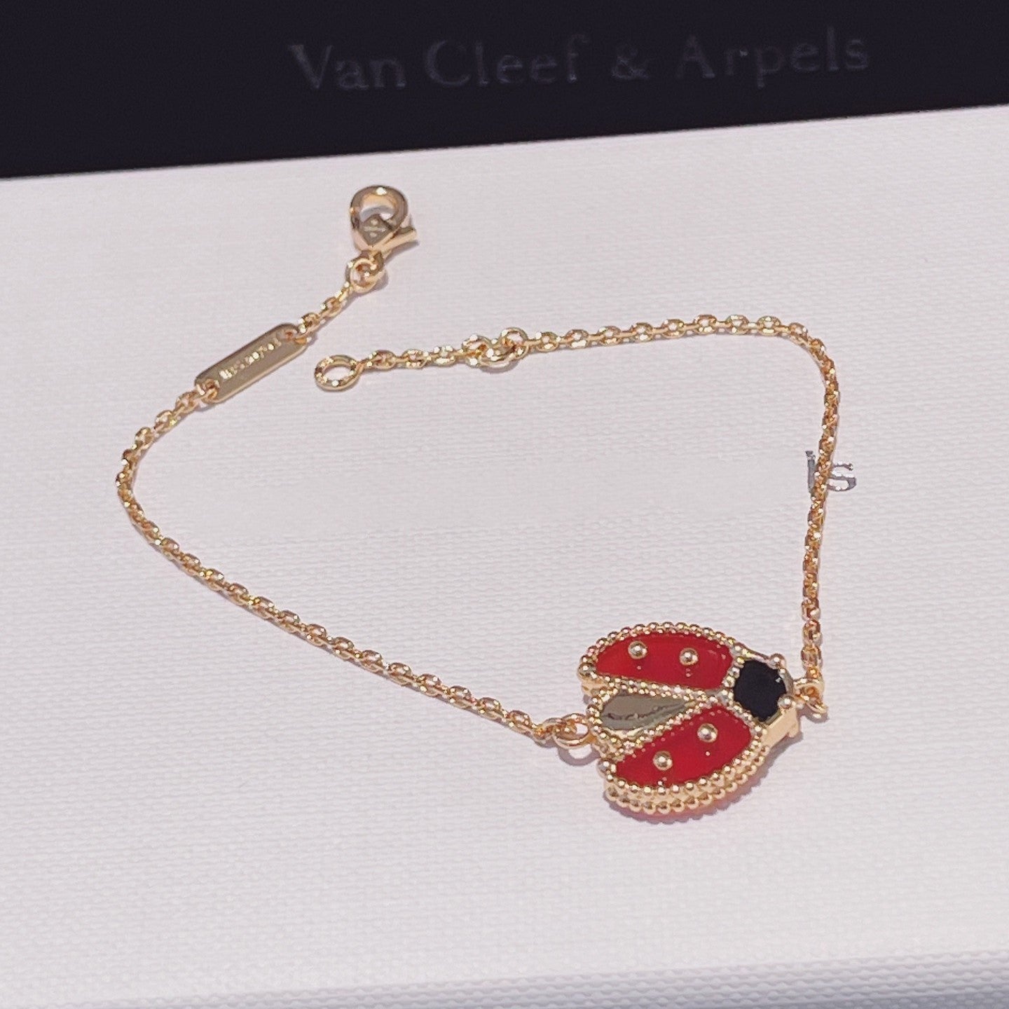[Panda Jewelry]LUCKY SPRING 1 MOTIF PINK GOLD BRACELET