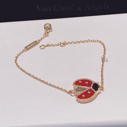 [Panda Jewelry]LUCKY SPRING 1 MOTIF PINK GOLD BRACELET