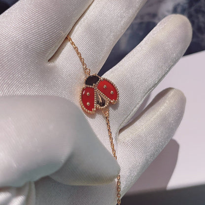 [Panda Jewelry]LUCKY SPRING 1 MOTIF PINK GOLD BRACELET