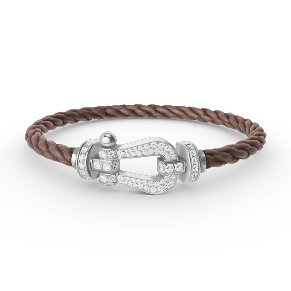 [Panda Jewelry]FORCE LARGE HORSESHOE FULL DIAMOND BRACELET SILVER