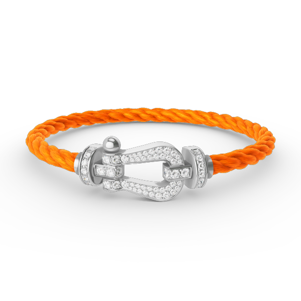 [Panda Jewelry]FORCE LARGE HORSESHOE FULL DIAMOND BRACELET SILVER