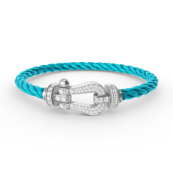 [Panda Jewelry]FORCE LARGE HORSESHOE FULL DIAMOND BRACELET SILVER