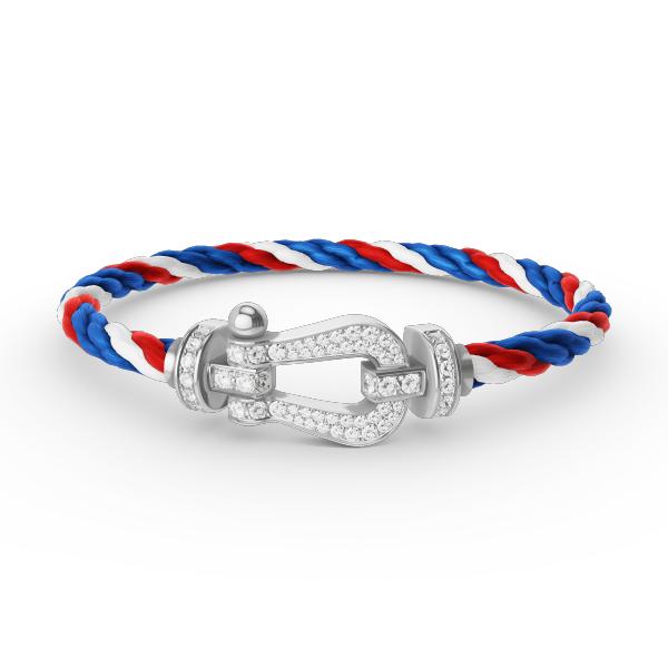 [Panda Jewelry]FORCE LARGE HORSESHOE FULL DIAMOND BRACELET SILVER
