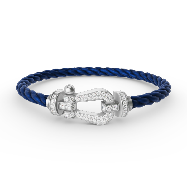 [Panda Jewelry]FORCE LARGE HORSESHOE FULL DIAMOND BRACELET SILVER