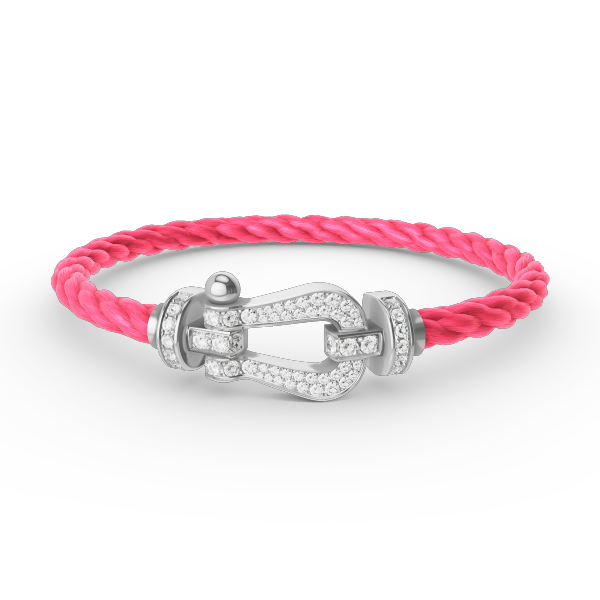 [Panda Jewelry]FORCE LARGE HORSESHOE FULL DIAMOND BRACELET SILVER