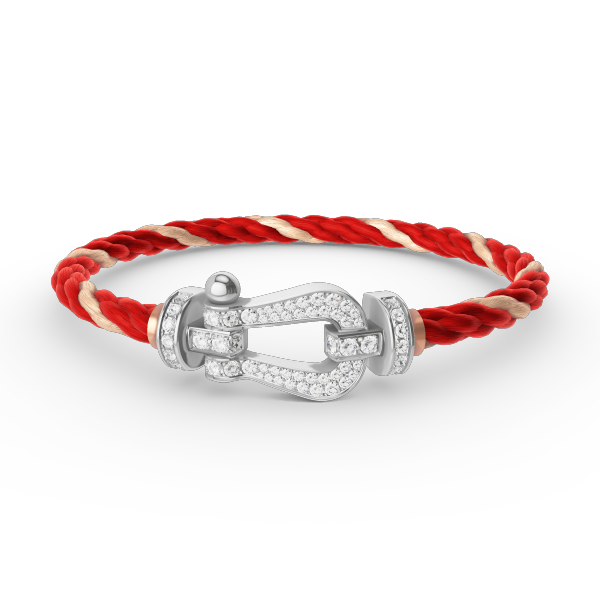 [Panda Jewelry]FORCE LARGE HORSESHOE FULL DIAMOND BRACELET SILVER