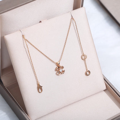 [Panda Jewelry]FIOREVER NECKLACE DIAMOND CENTER
