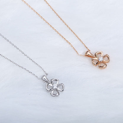 [Panda Jewelry]FIOREVER NECKLACE DIAMOND CENTER