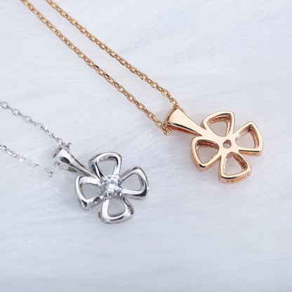 [Panda Jewelry]FIOREVER NECKLACE DIAMOND CENTER