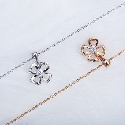 [Panda Jewelry]FIOREVER NECKLACE DIAMOND CENTER