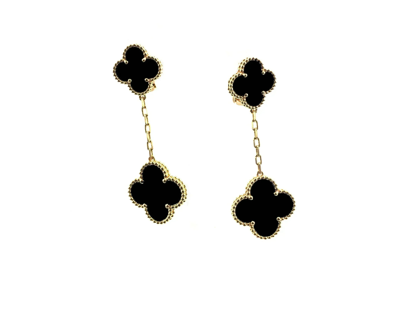 [Panda Jewelry]CLOVER 2 MOTIFS  EARRINGS (MULTIPLE CHOICESC