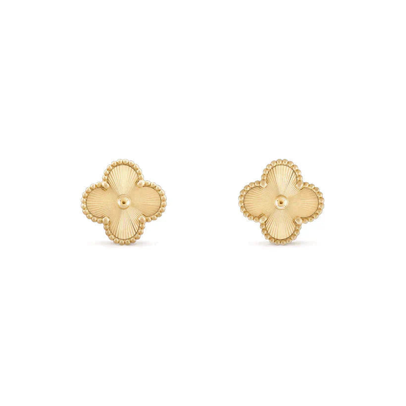 [Panda Jewelry]CLOVER MEDIUM 1 MOTIFS LASER EARRINGS