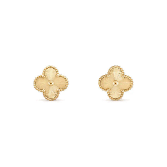 [Panda Jewelry]CLOVER MEDIUM 1 MOTIFS LASER EARRINGS