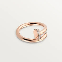 [Panda Jewelry]JUSTE RING 2.65MM PINK GOLD DIAMOND