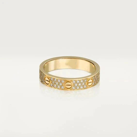 [Panda Jewelry]LOVE RING 3.6MM DIAMOND PAVED