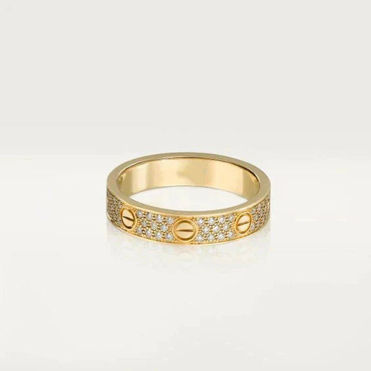 [Panda Jewelry]LOVE RING 3.6MM DIAMOND PAVED