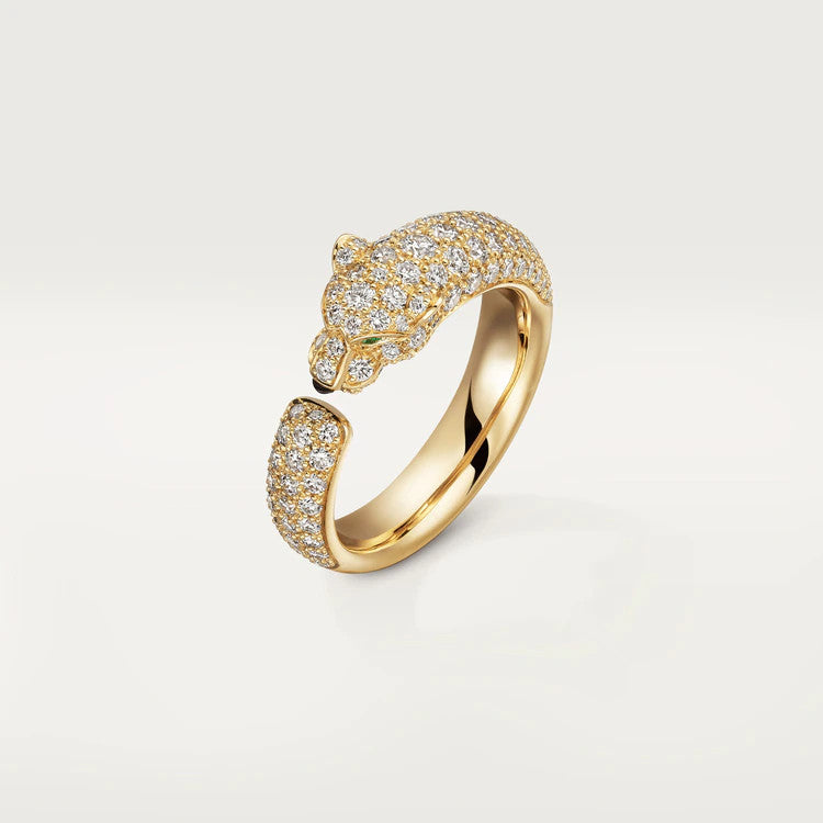 [Panda Jewelry]PANTHERE PINK GOLD DIAMOND RING