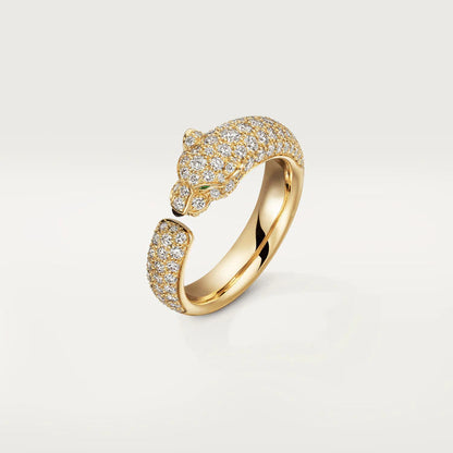 [Panda Jewelry]PANTHERE PINK GOLD DIAMOND RING