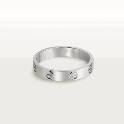 [Panda Jewelry]LOVE RING 4MM 1 DIAMOND SILVER