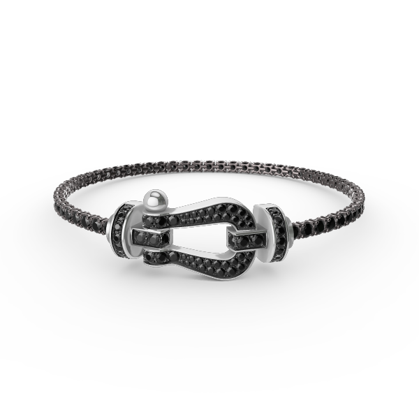 [Panda Jewelry]FORCE  LARGE HORSESHOE FULL DIAMOND TENNIS BRACELET